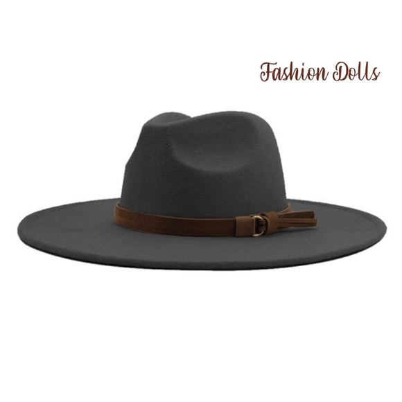 Dandy Life Pinched Wide Brim Hat New-Light Grey - Picture 8 of 11